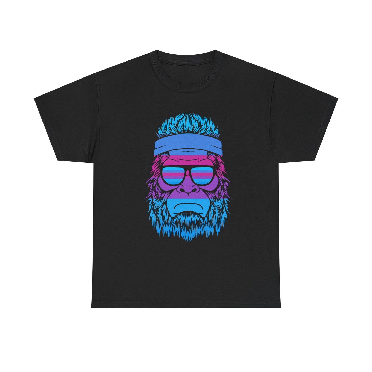 Chill Vibes big foot Tee - Unisex Heavy Cotton Shirt with Retro Design
