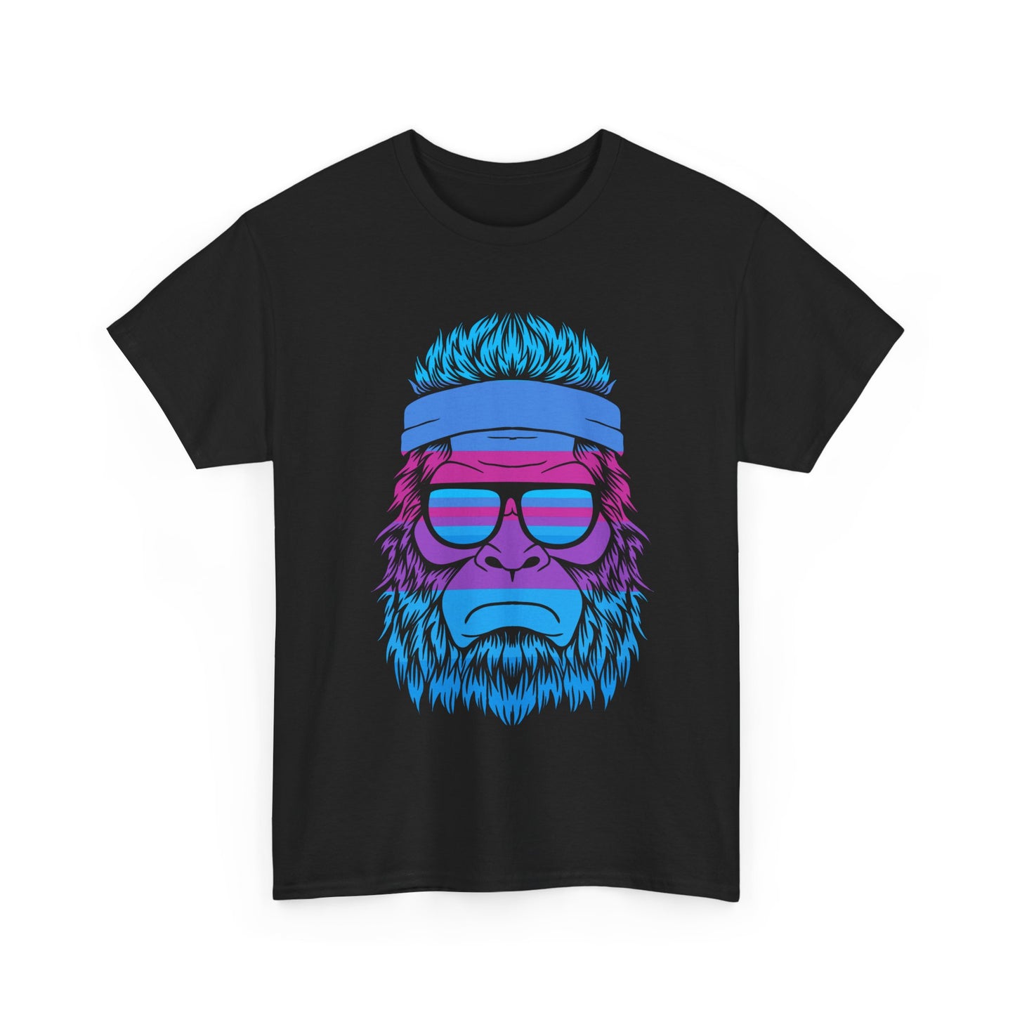 Chill Vibes big foot Tee - Unisex Heavy Cotton Shirt with Retro Design