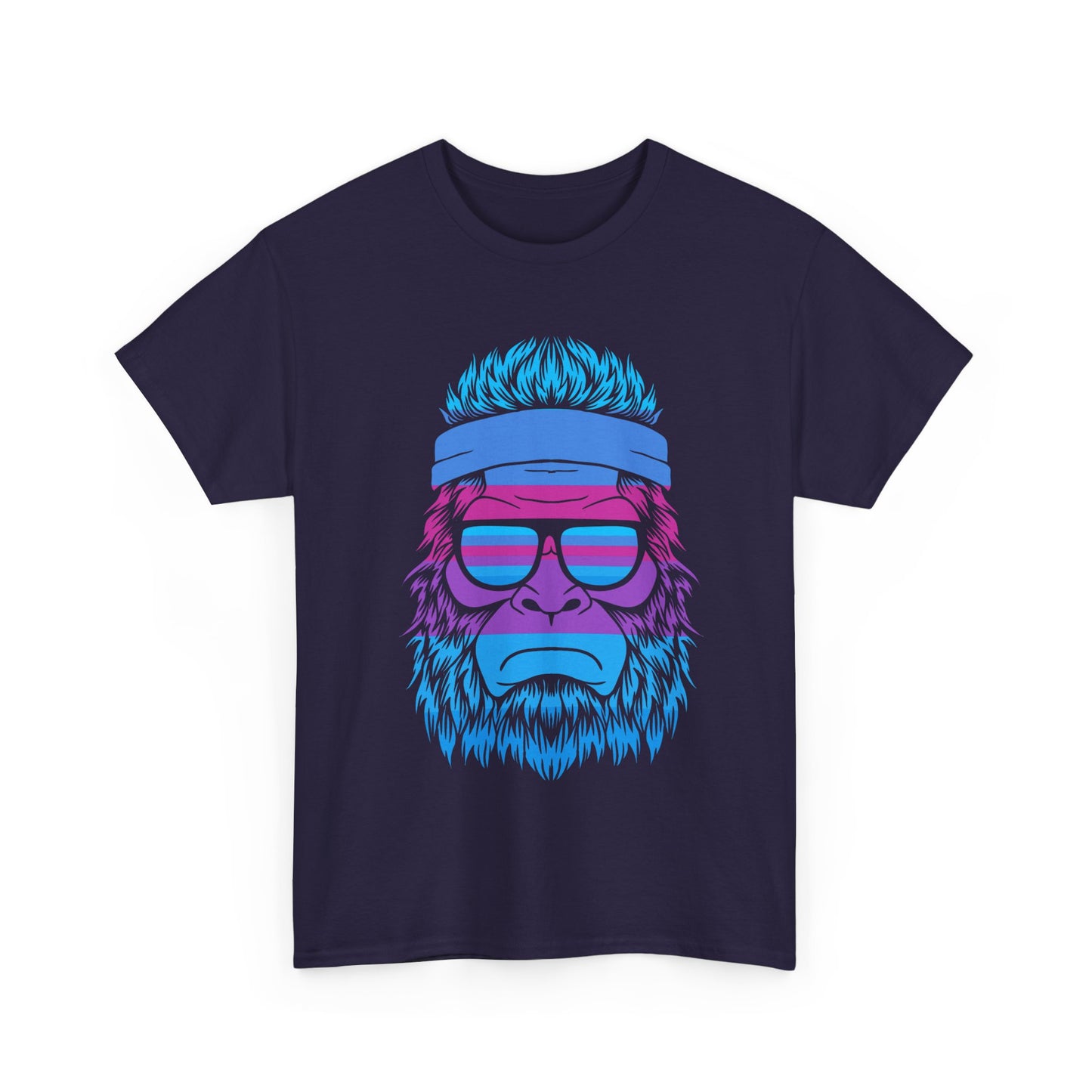 Chill Vibes big foot Tee - Unisex Heavy Cotton Shirt with Retro Design
