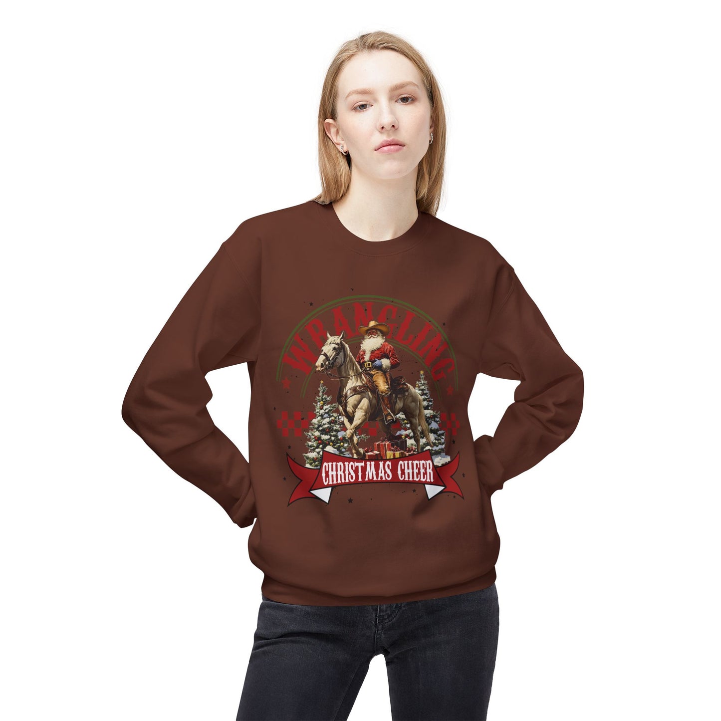 Christmas Santa Western Sweatshirt