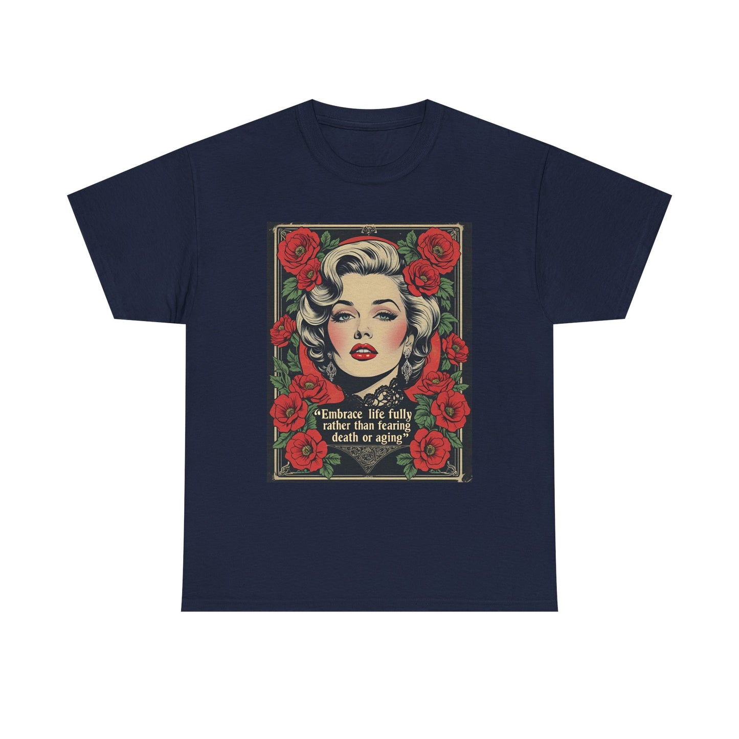 T-Shirt Day of the Dead Monroe Quote Roses