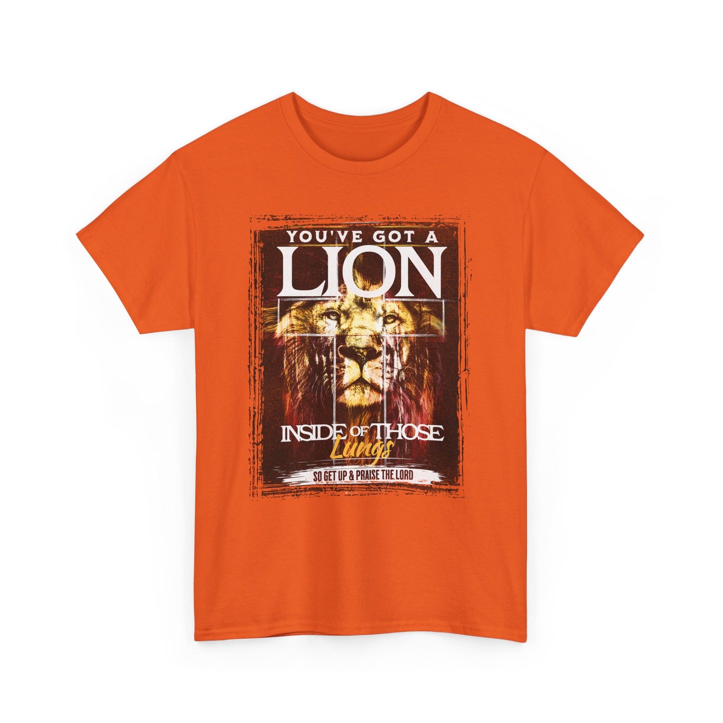 Lion Inside Graphic Tee – “You’ve Got a Lion Inside Those Lungs” Inspirational Animal T‑Shirt