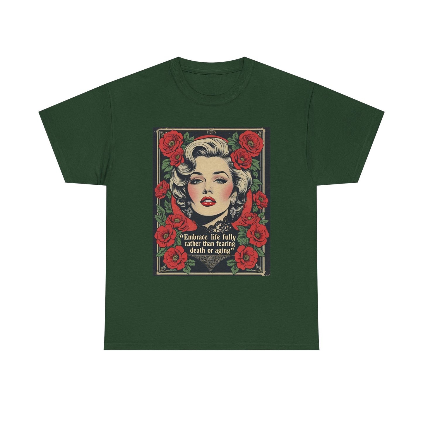 T-Shirt Day of the Dead Monroe Quote Roses