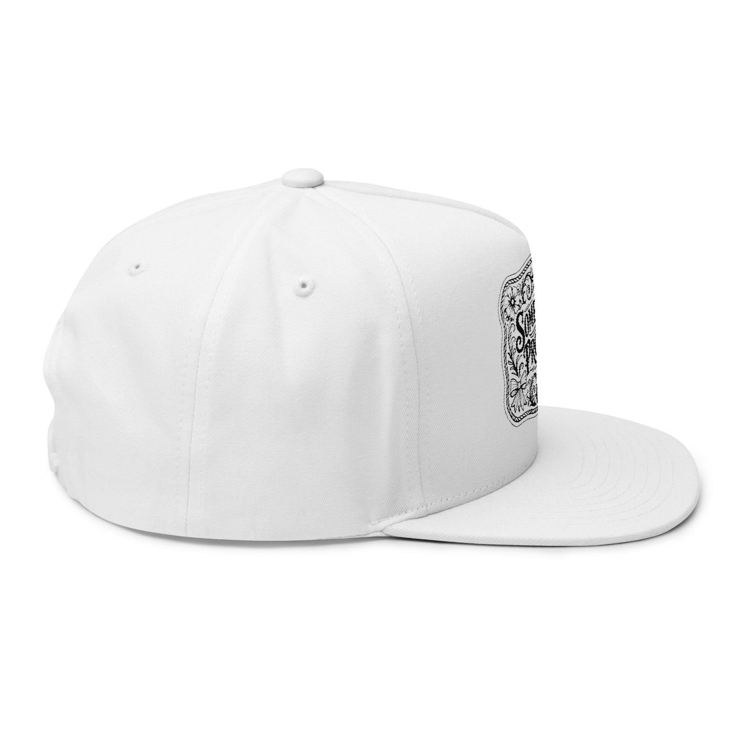 Somebody's Problem Embroidered Flat Bill Cap — Vintage Western Statement Hat