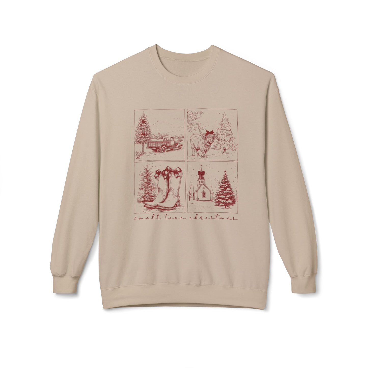 Small town Christmas Crewneck Sweatshirt