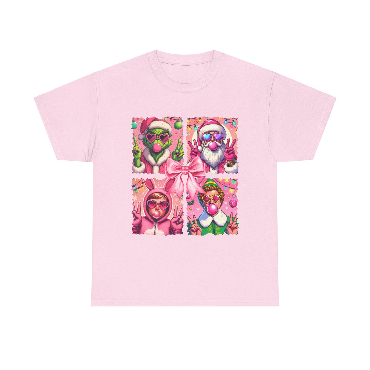 Christmas Pink Santa Grinch Unisex Tee