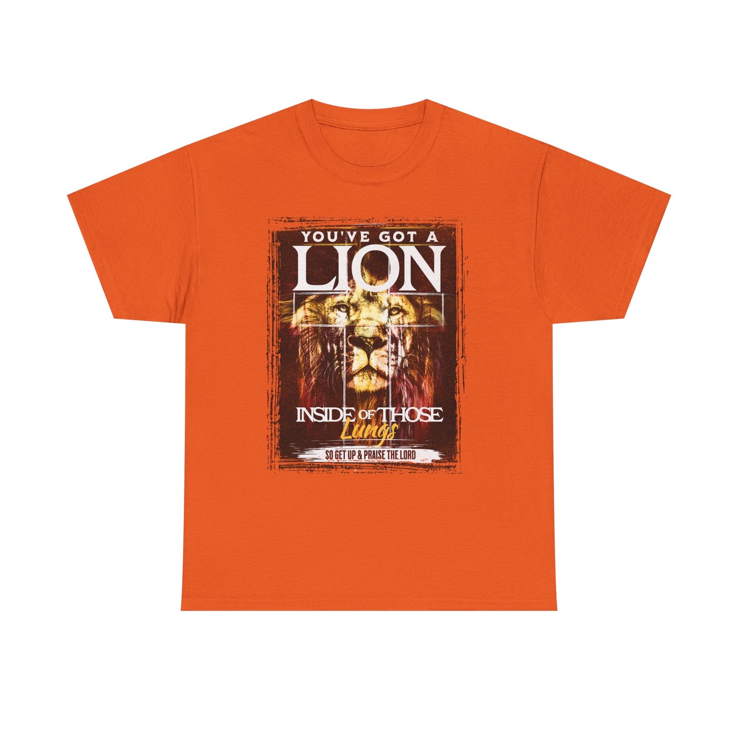 Lion Inside Graphic Tee – “You’ve Got a Lion Inside Those Lungs” Inspirational Animal T‑Shirt