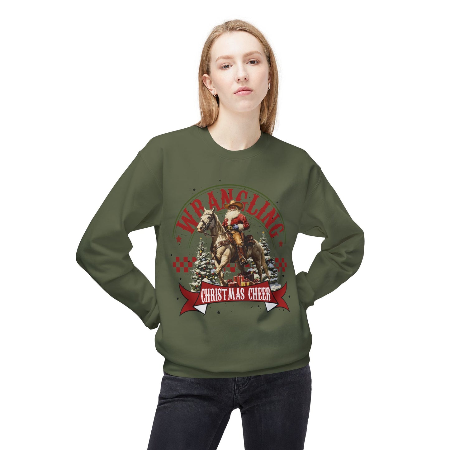 Christmas Santa Western Sweatshirt