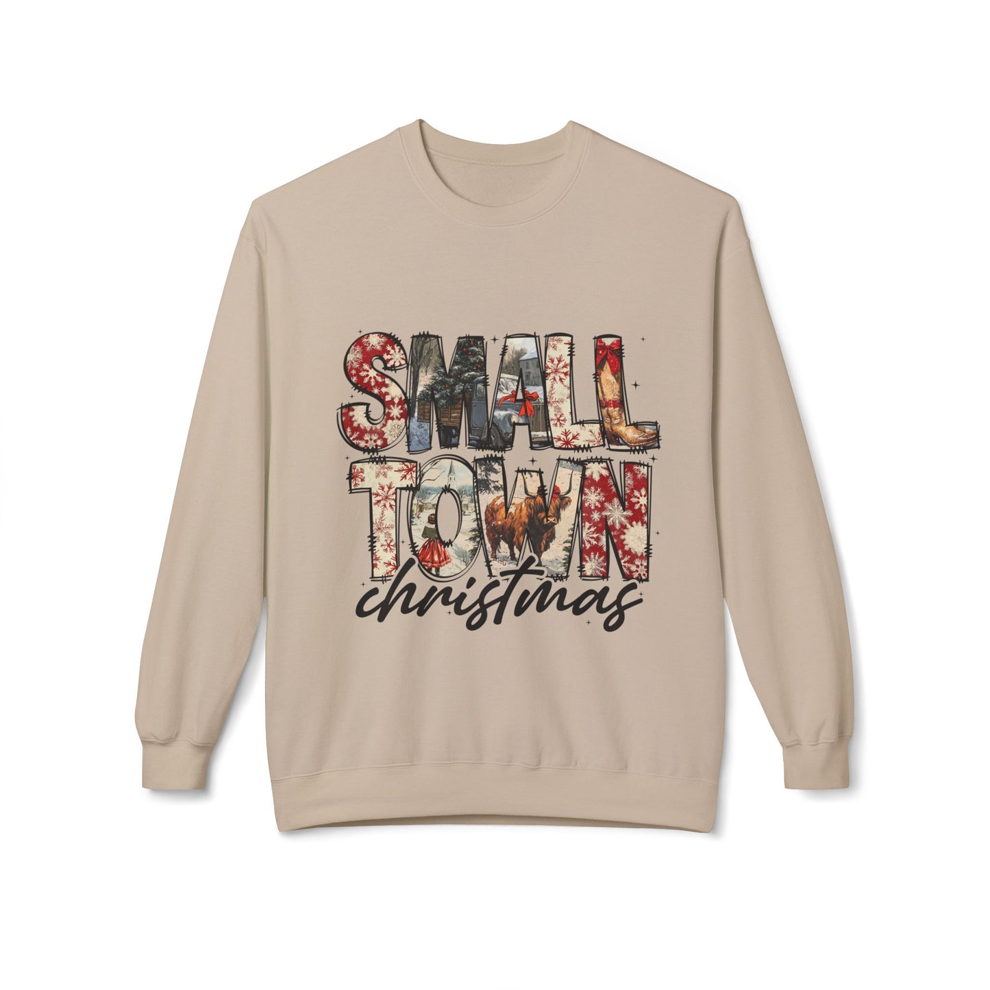 Christmas Sweatshirt - Small Town Holiday Vibes