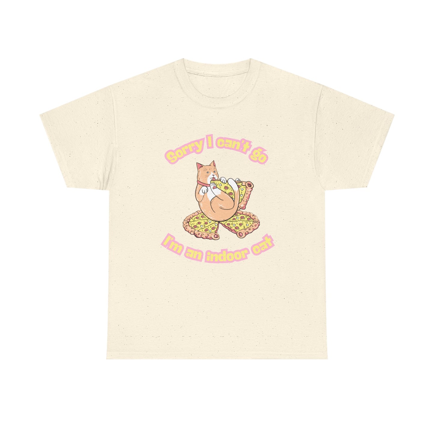 Cat Lover Unisex Tee - Indoor Cat, Fat Cat Design