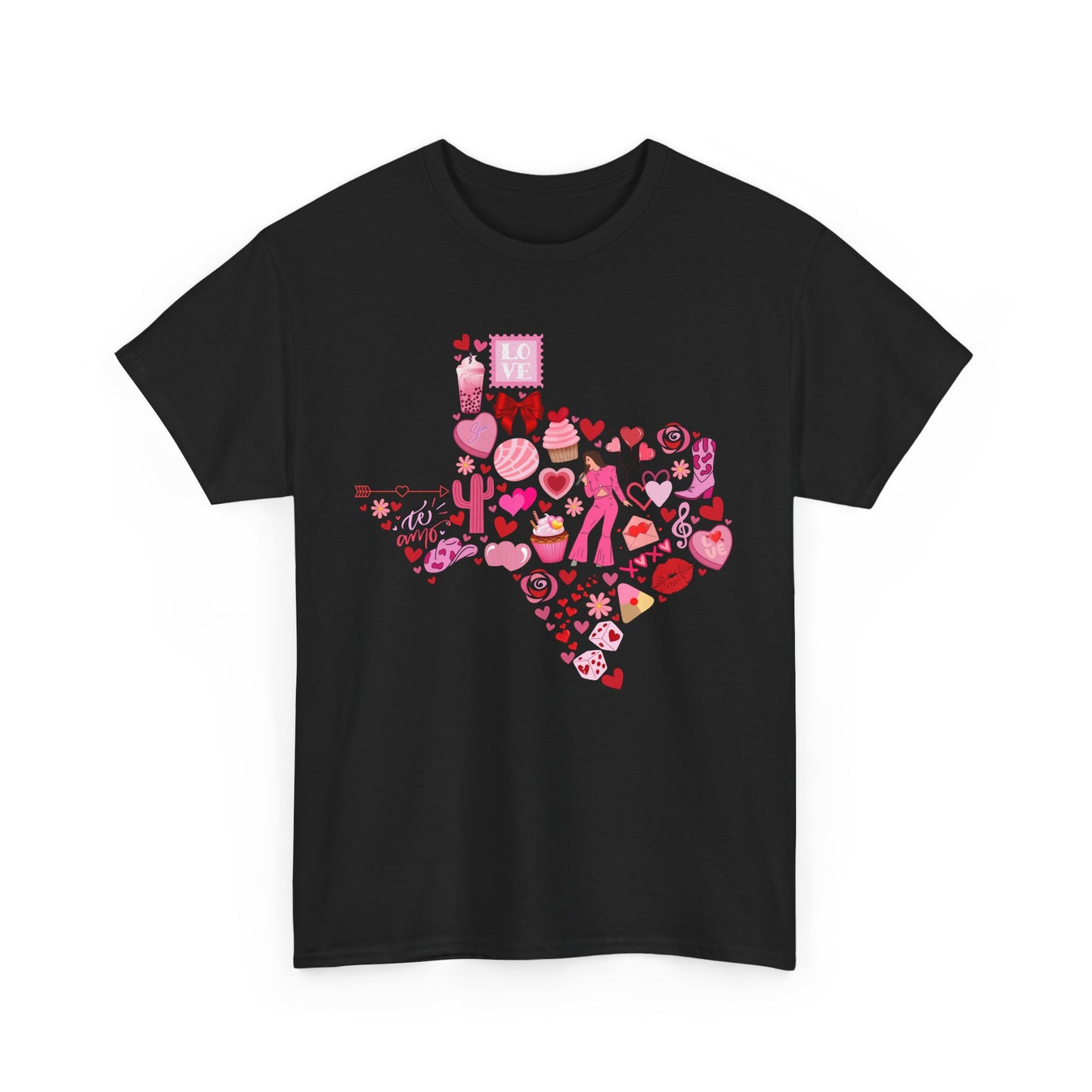 Texas Love Unisex Tee Shirt - Vintage Lone Star State Souvenir Gift