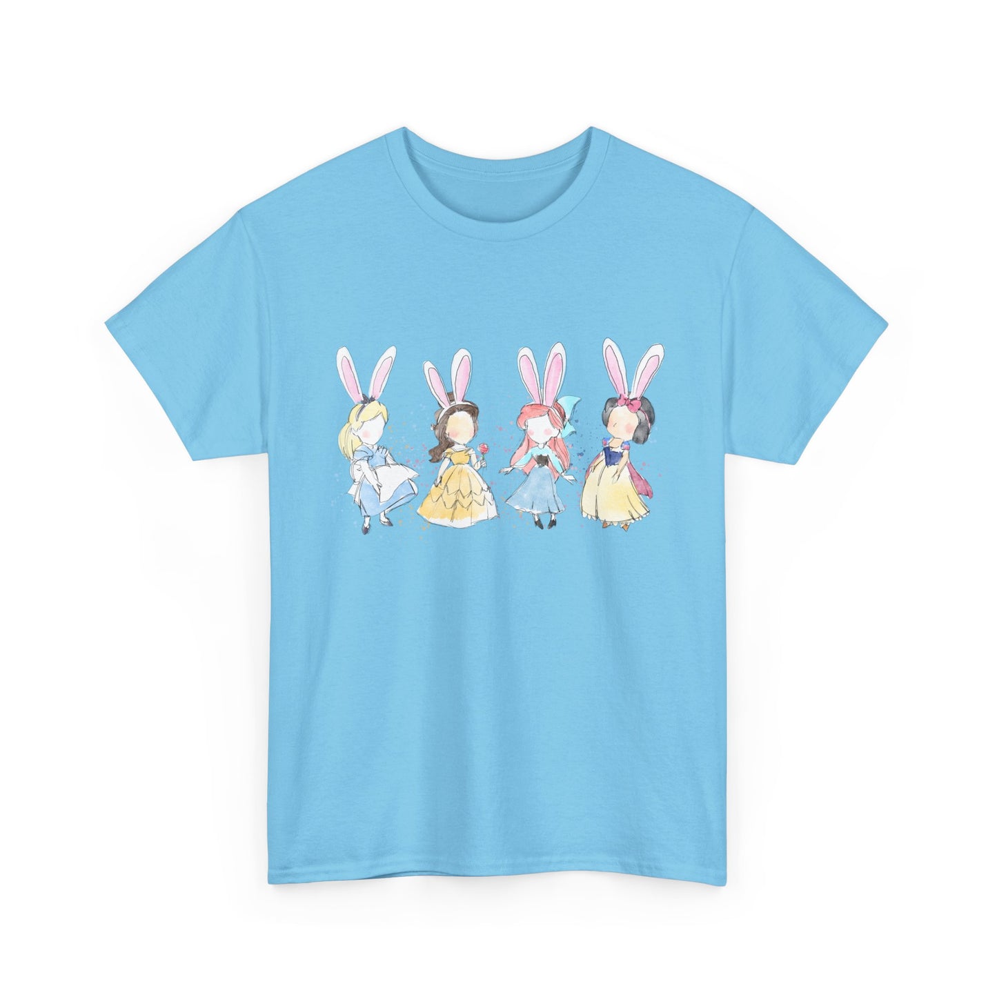 Tee - Whimsical Bunny Princess Graphic Print