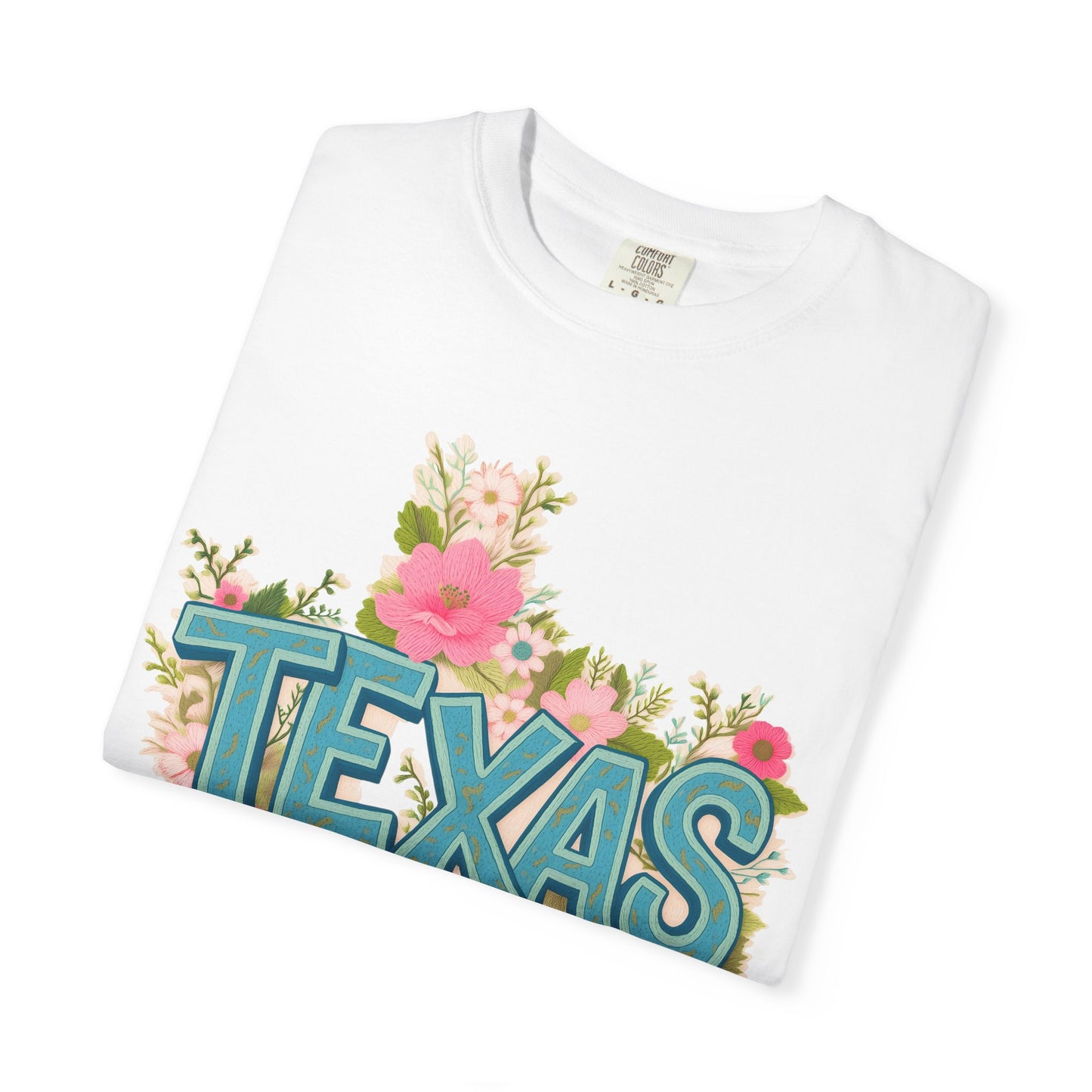 Texas Floral State T-Shirt — Vintage Floral Texas Pride Tee