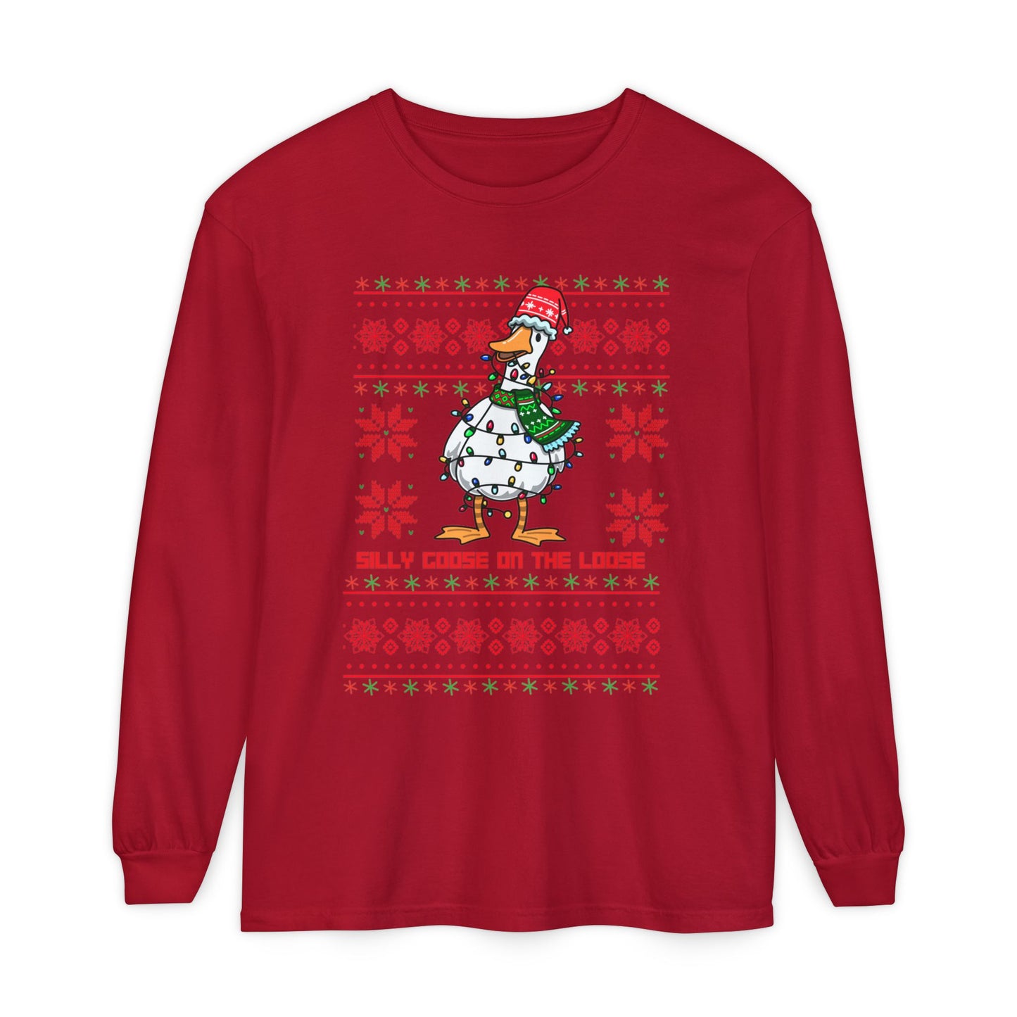 Christmas Silly Goose Long Sleeve T-Shirt