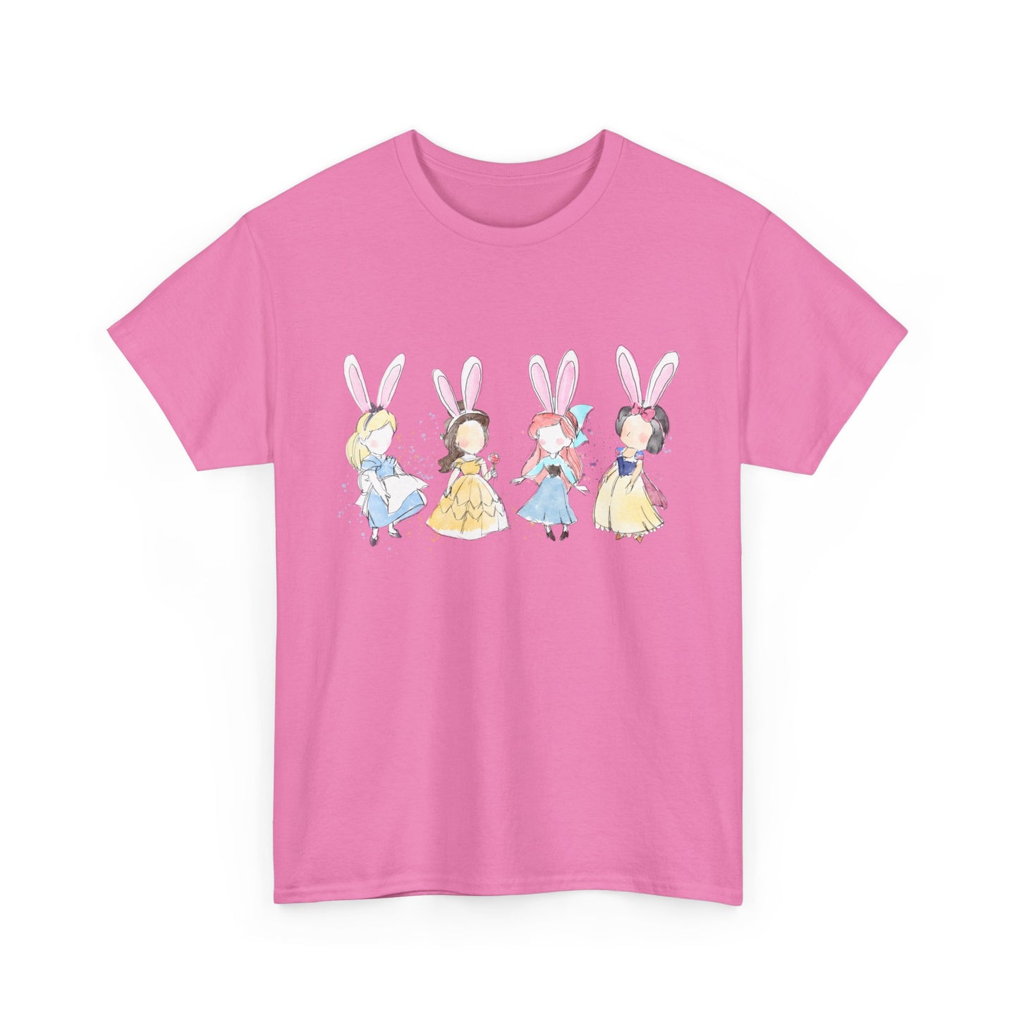 Tee - Whimsical Bunny Princess Graphic Print