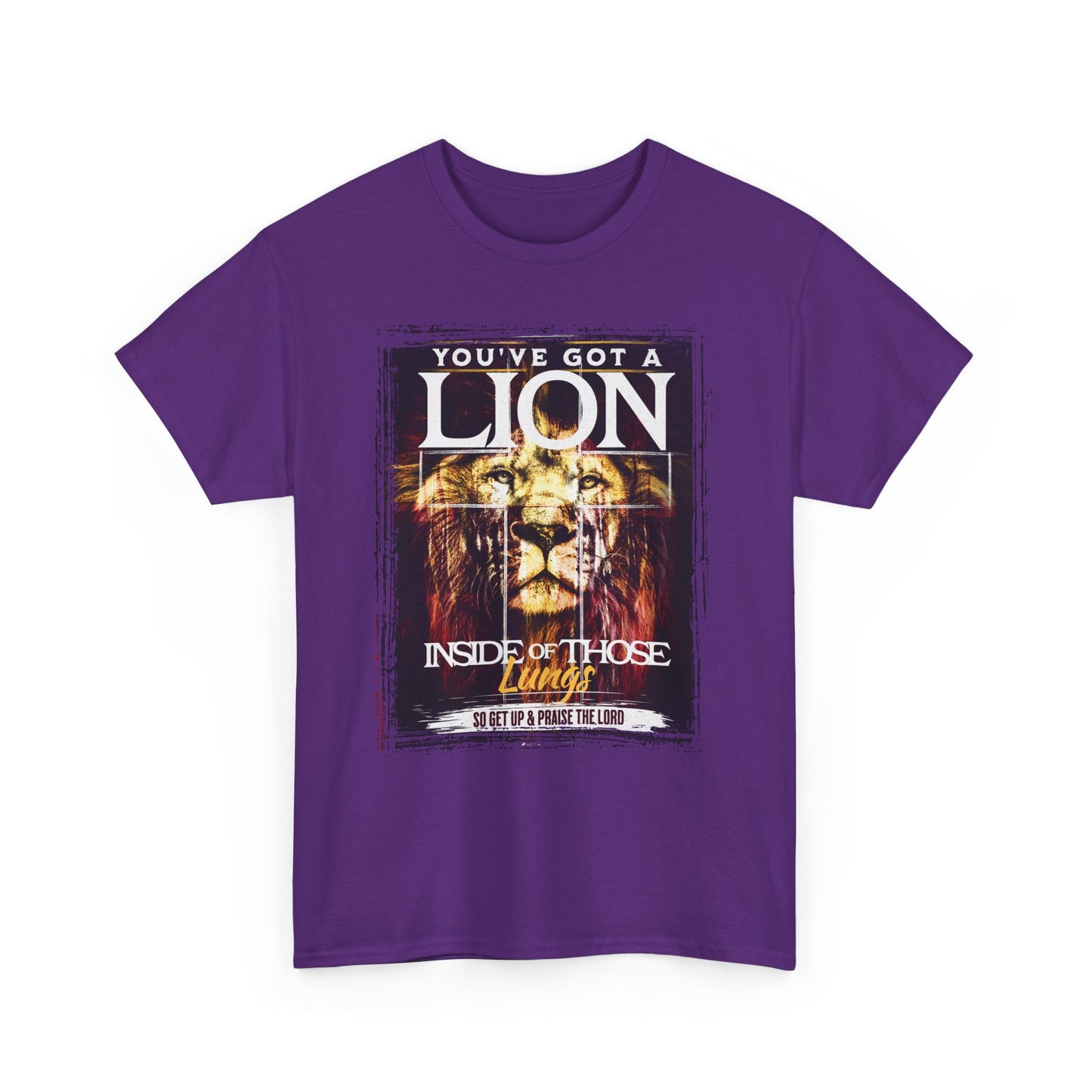 Lion Inside Graphic Tee – “You’ve Got a Lion Inside Those Lungs” Inspirational Animal T‑Shirt