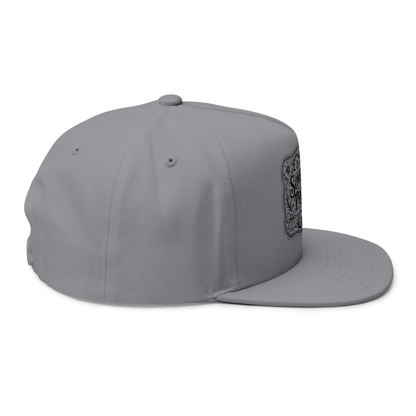 Somebody's Problem Embroidered Flat Bill Cap — Vintage Western Statement Hat