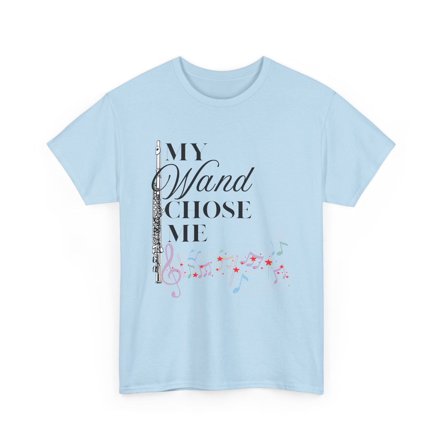 My Wand Chose Me Music Tee - Unisex Heavy Cotton Shirt for Music Lovers