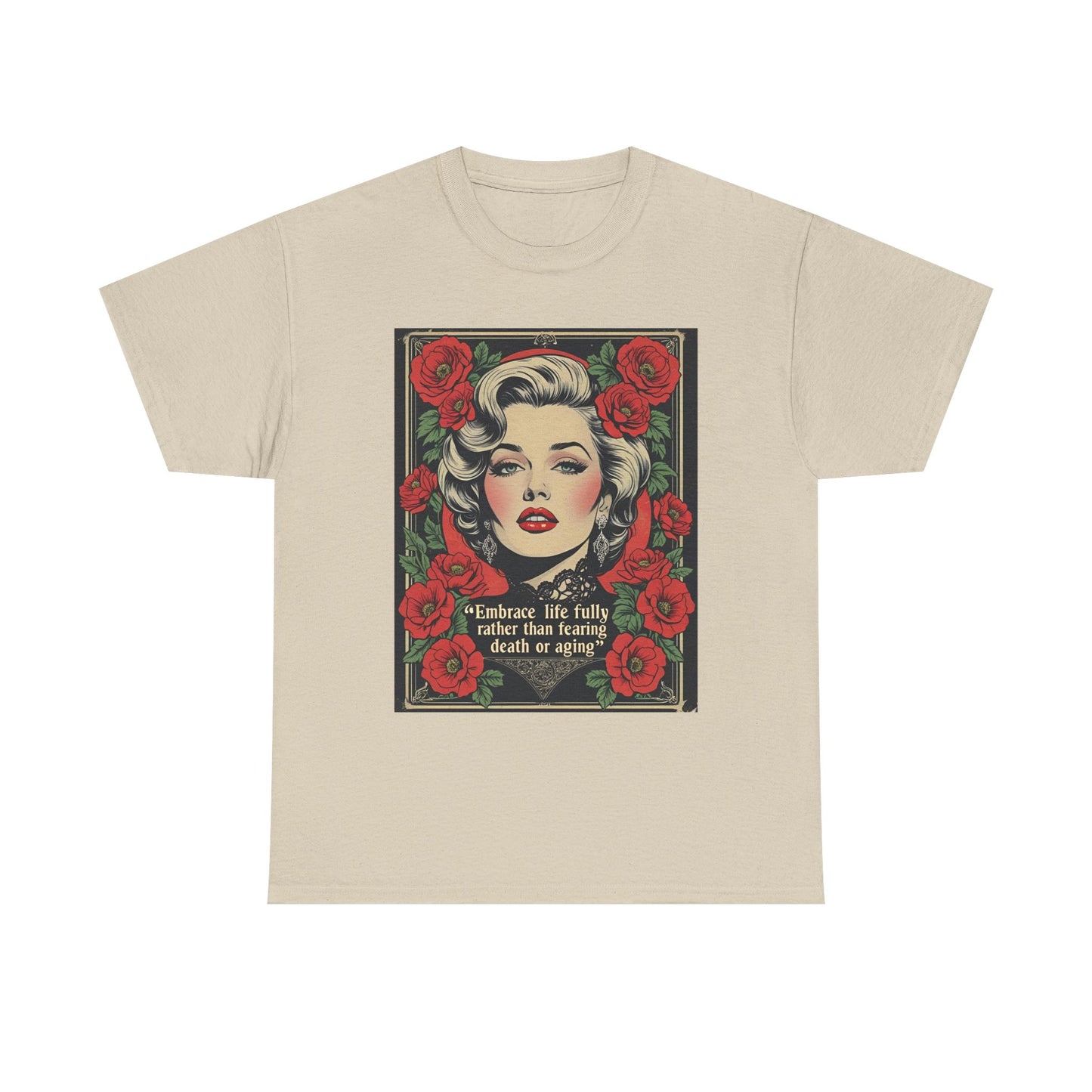 T-Shirt Day of the Dead Monroe Quote Roses