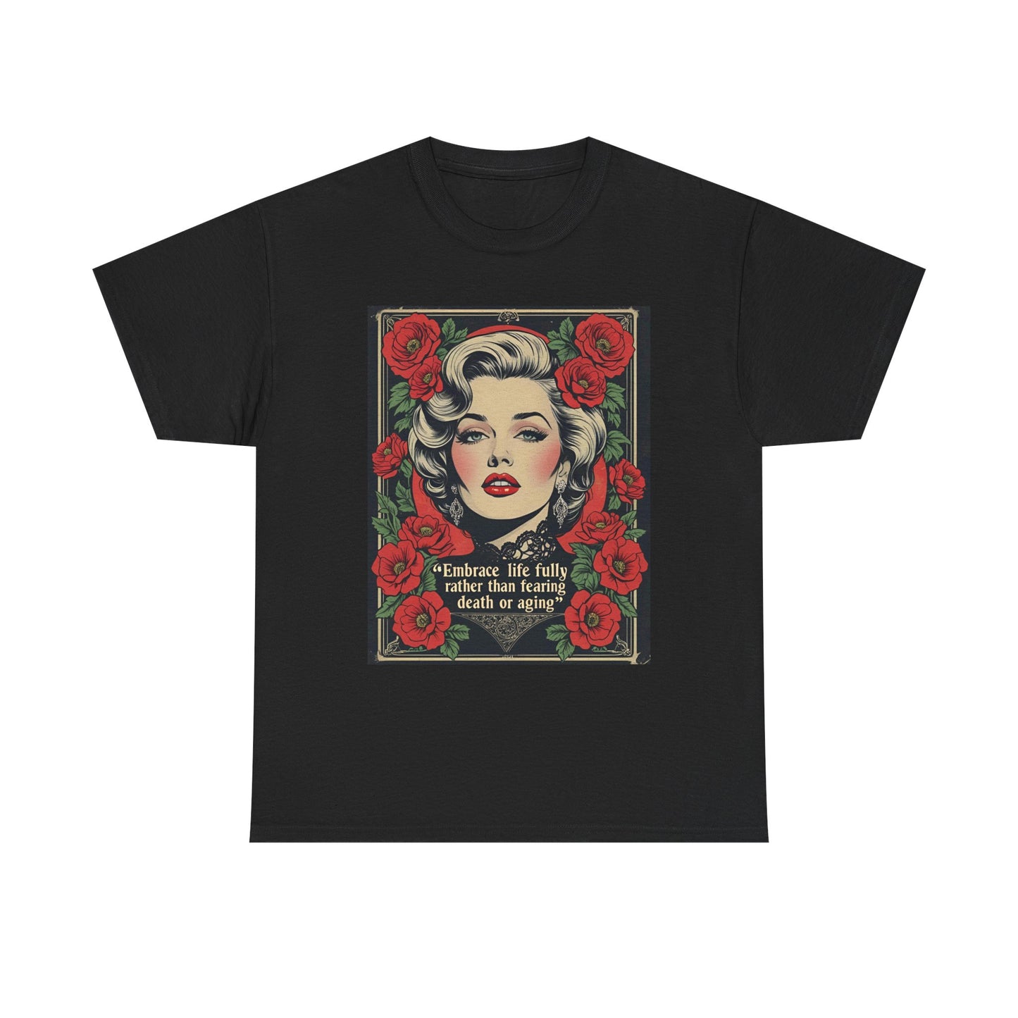 T-Shirt Day of the Dead Monroe Quote Roses