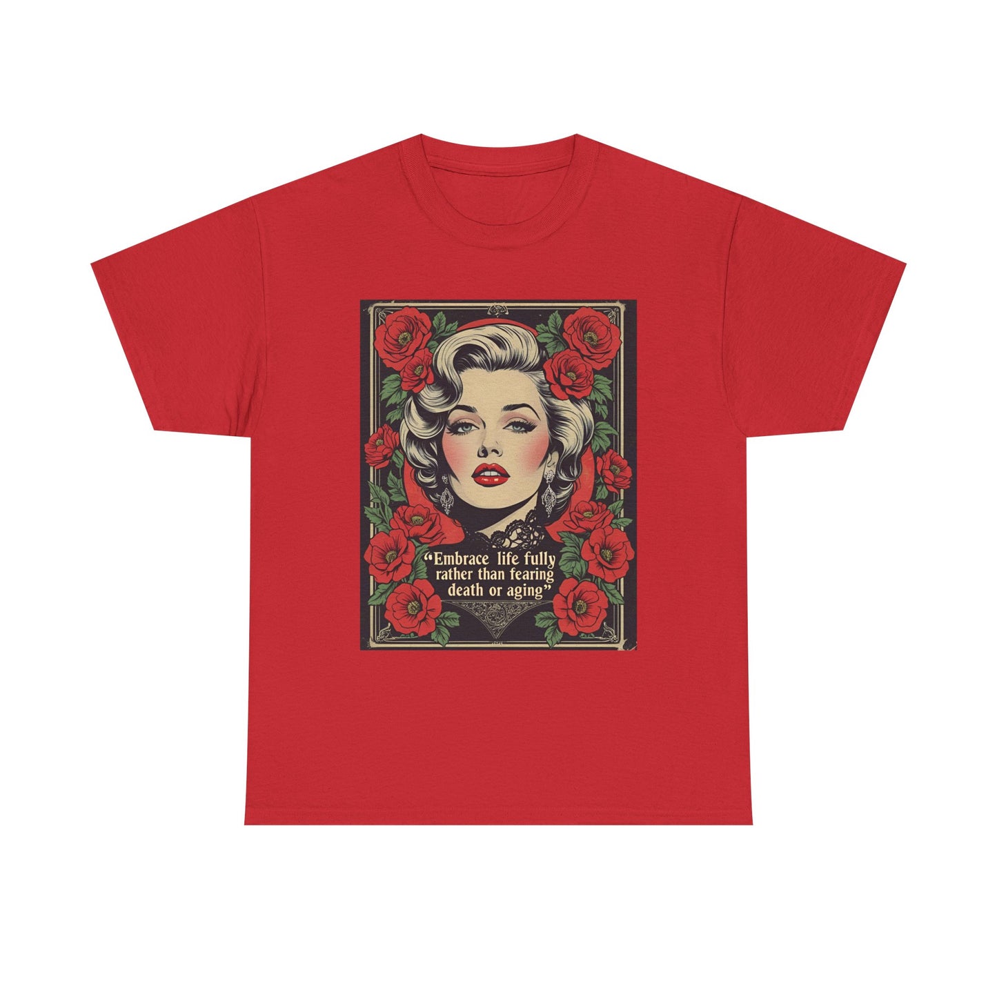 T-Shirt Day of the Dead Monroe Quote Roses