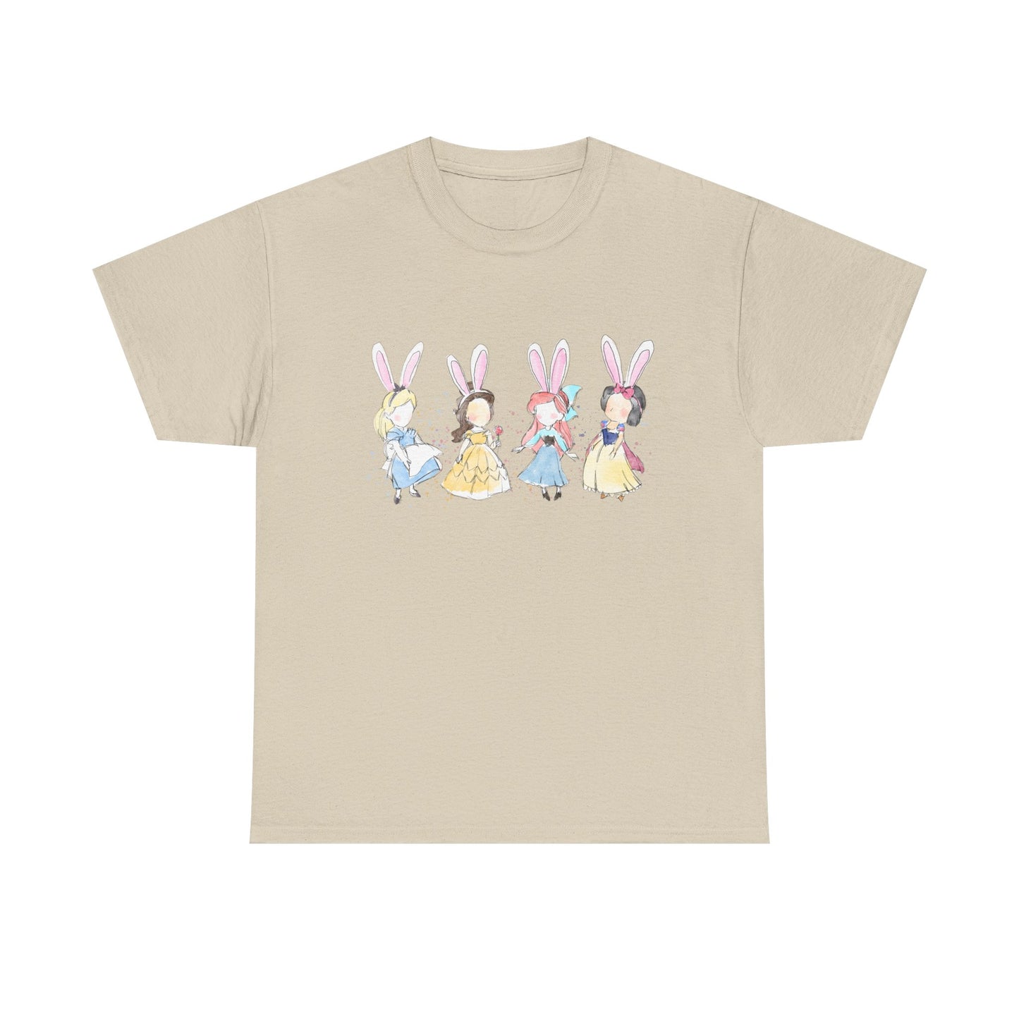 Tee - Whimsical Bunny Princess Graphic Print
