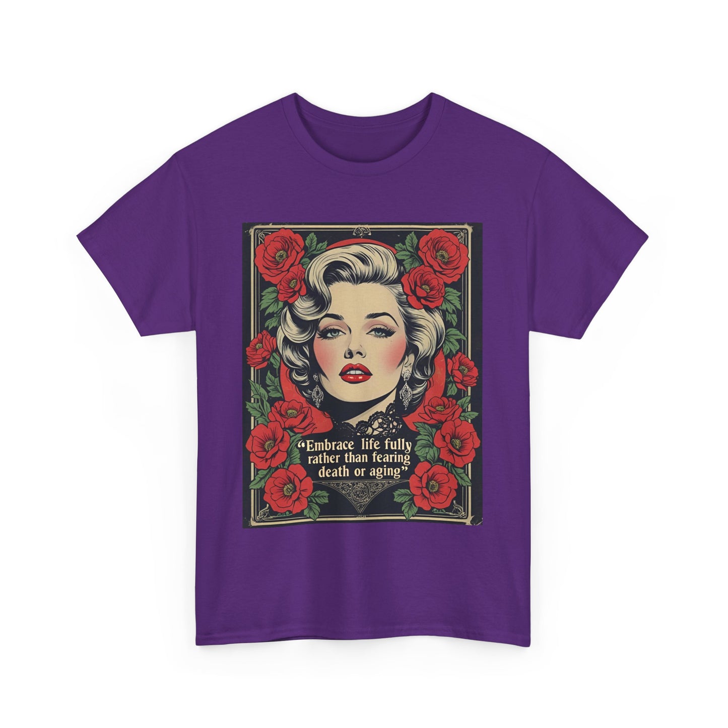 T-Shirt Day of the Dead Monroe Quote Roses