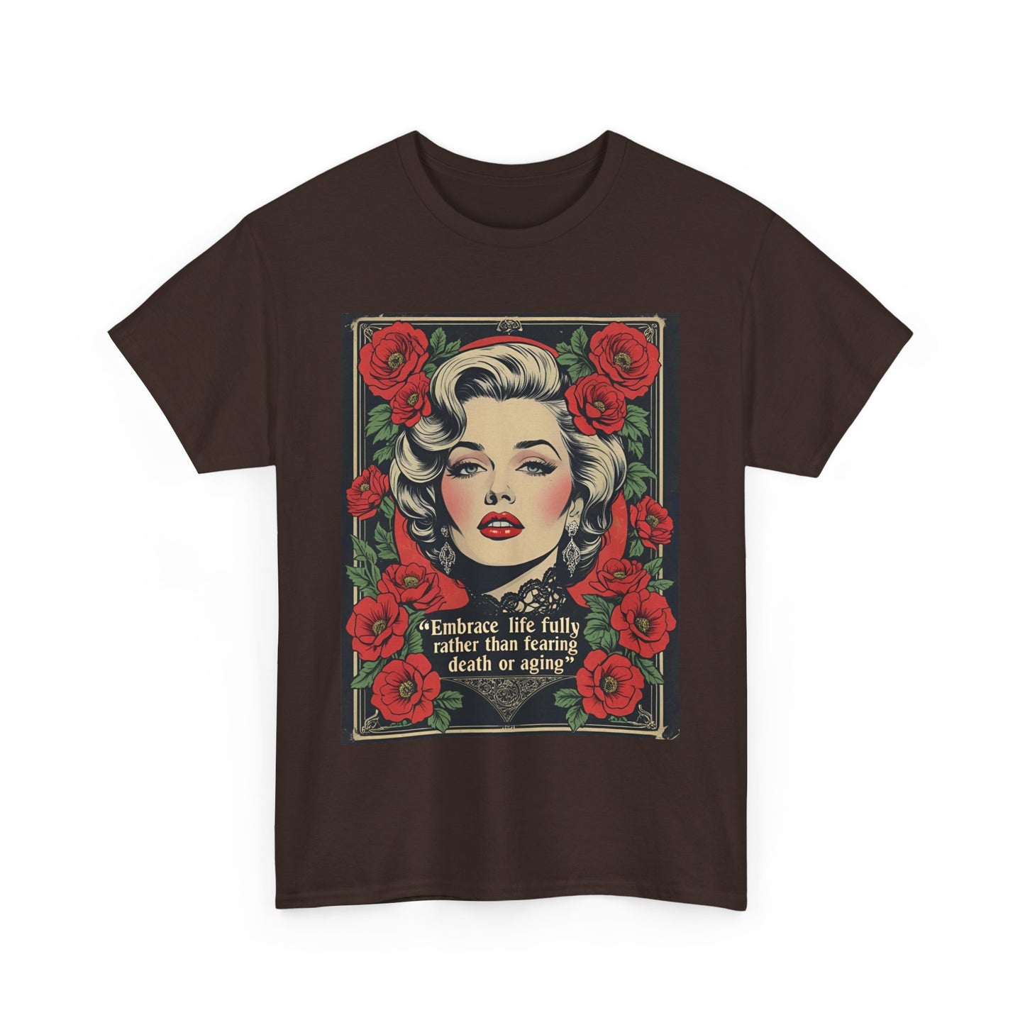 T-Shirt Day of the Dead Monroe Quote Roses