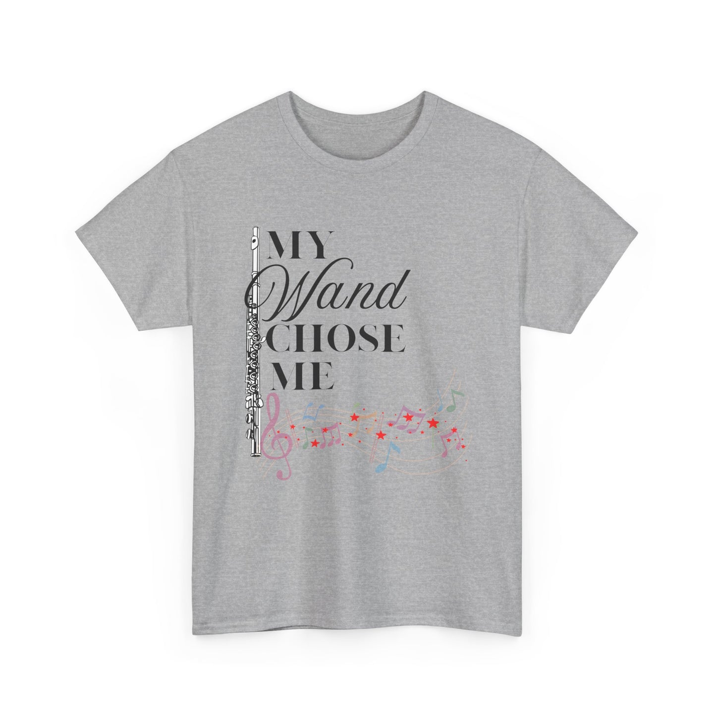 My Wand Chose Me Music Tee - Unisex Heavy Cotton Shirt for Music Lovers