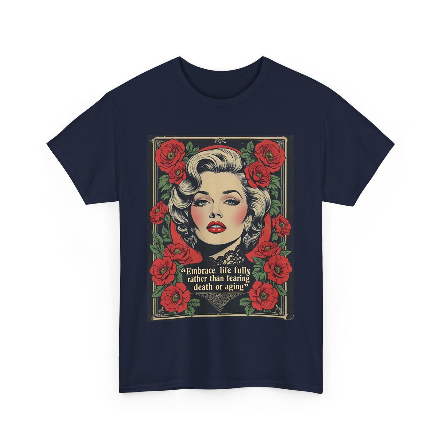 T-Shirt Day of the Dead Monroe Quote Roses