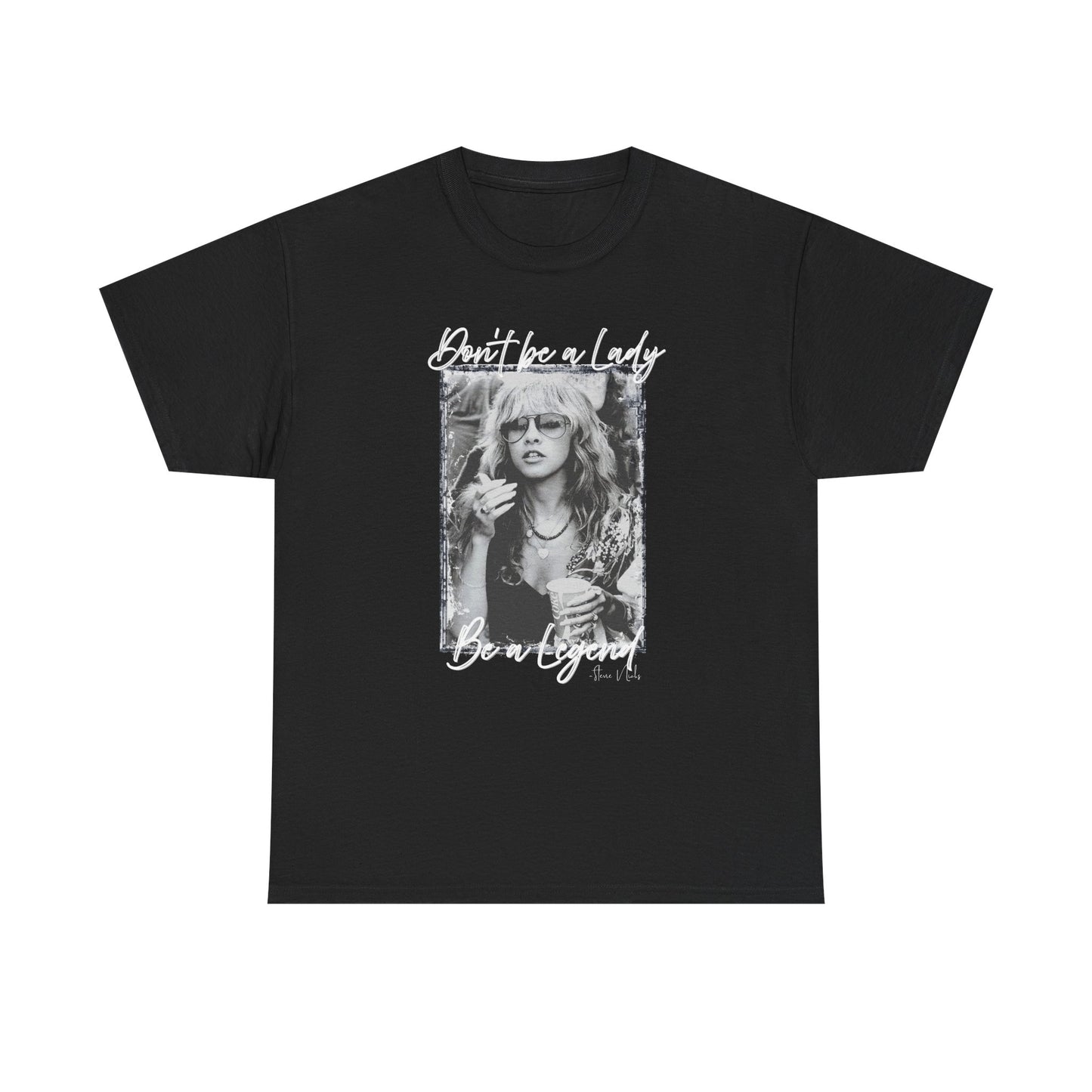 Vintage Black & White Photo Tee — Retro 70s Woman Graphic T-Shirt