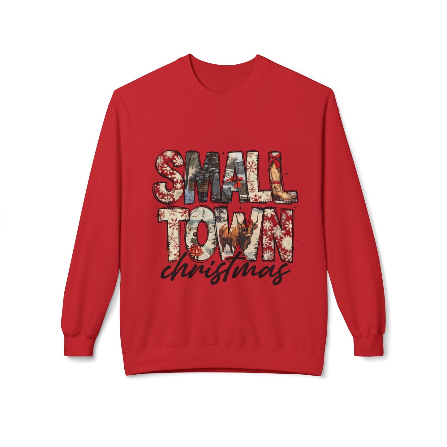 Christmas Sweatshirt - Small Town Holiday Vibes