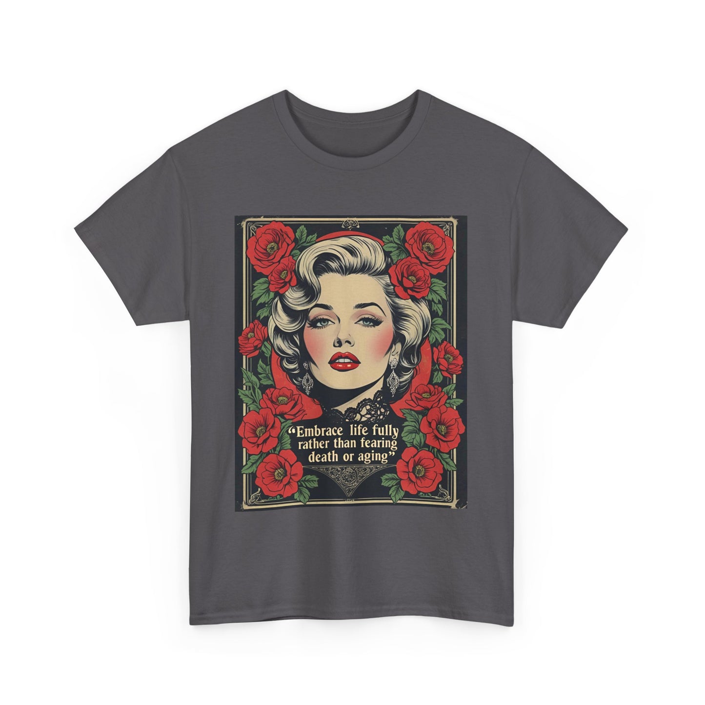 T-Shirt Day of the Dead Monroe Quote Roses