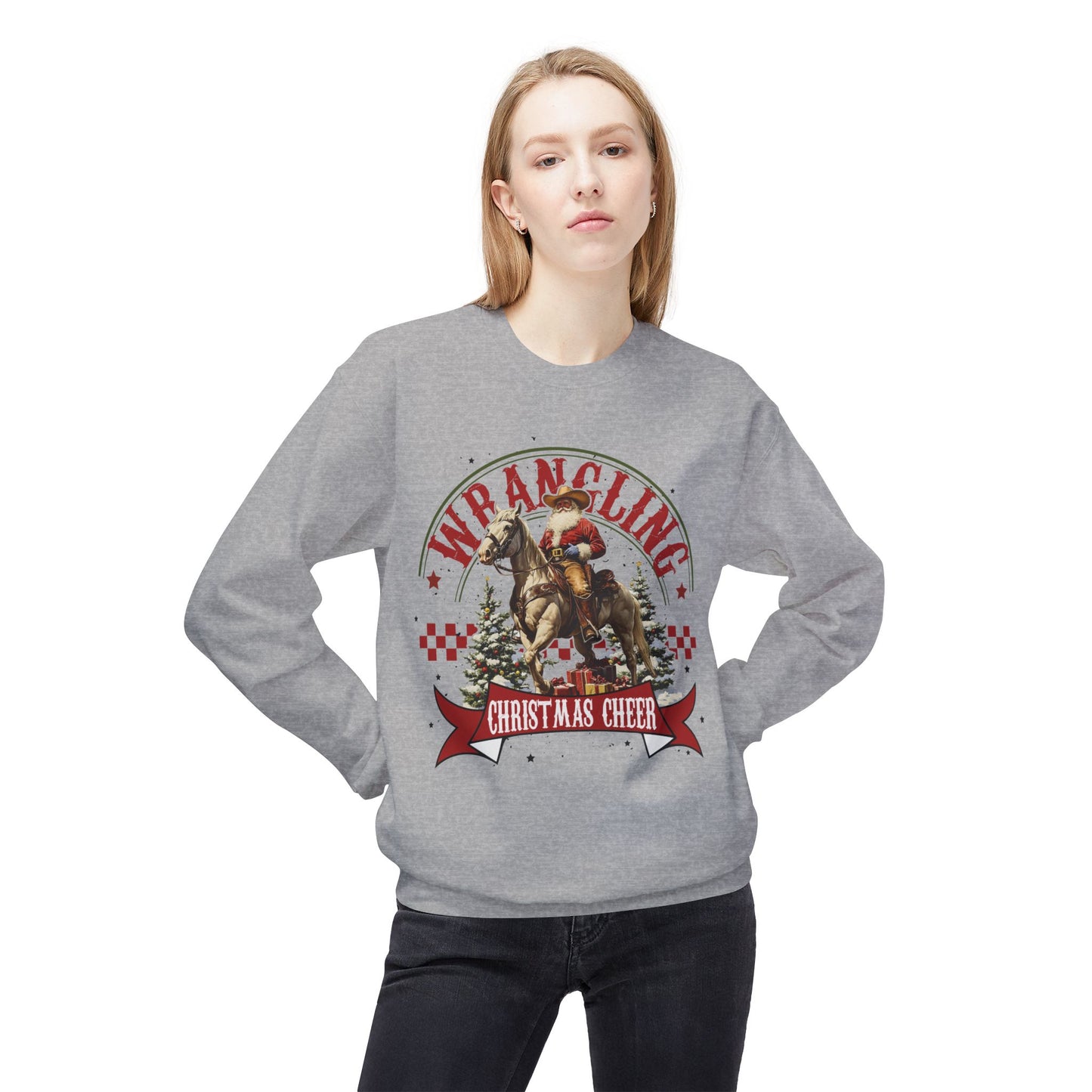 Christmas Santa Western Sweatshirt