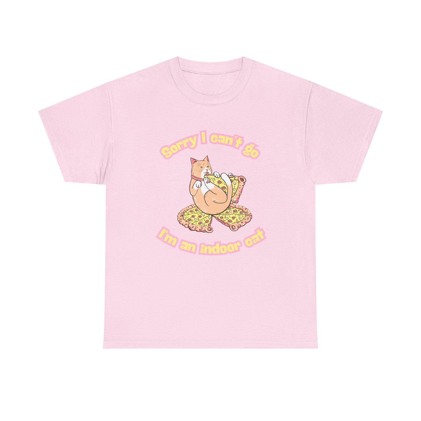 Cat Lover Unisex Tee - Indoor Cat, Fat Cat Design