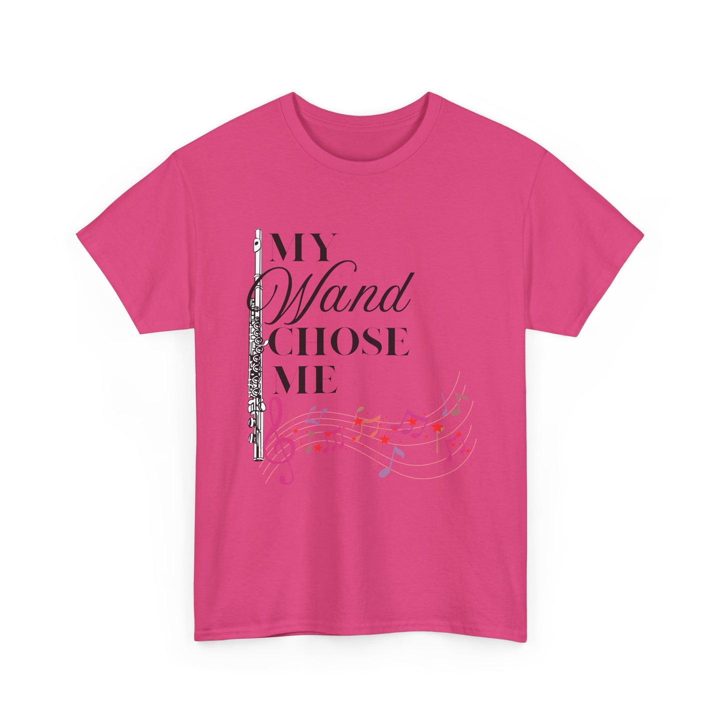 My Wand Chose Me Music Tee - Unisex Heavy Cotton Shirt for Music Lovers