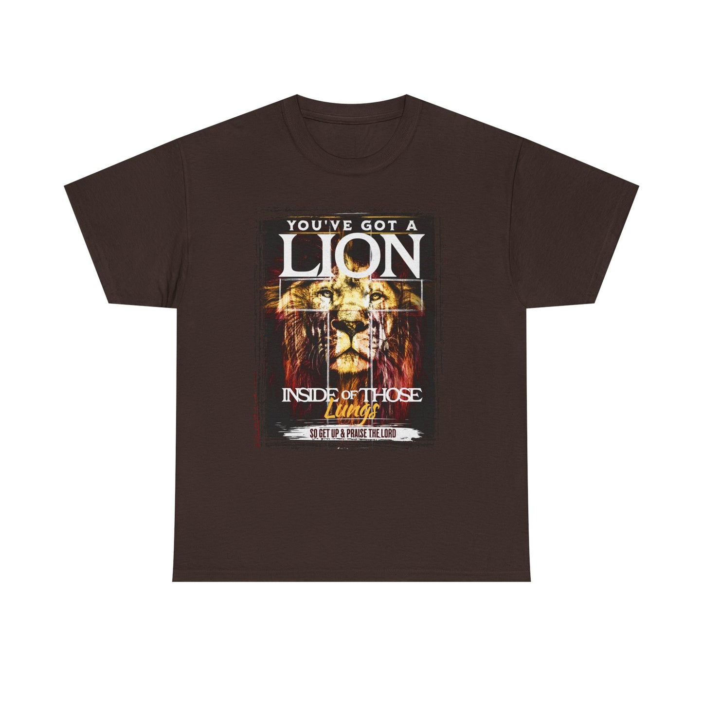 Lion Inside Graphic Tee – “You’ve Got a Lion Inside Those Lungs” Inspirational Animal T‑Shirt