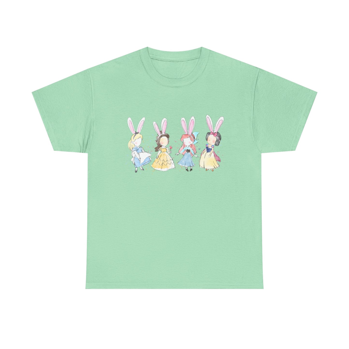 Tee - Whimsical Bunny Princess Graphic Print