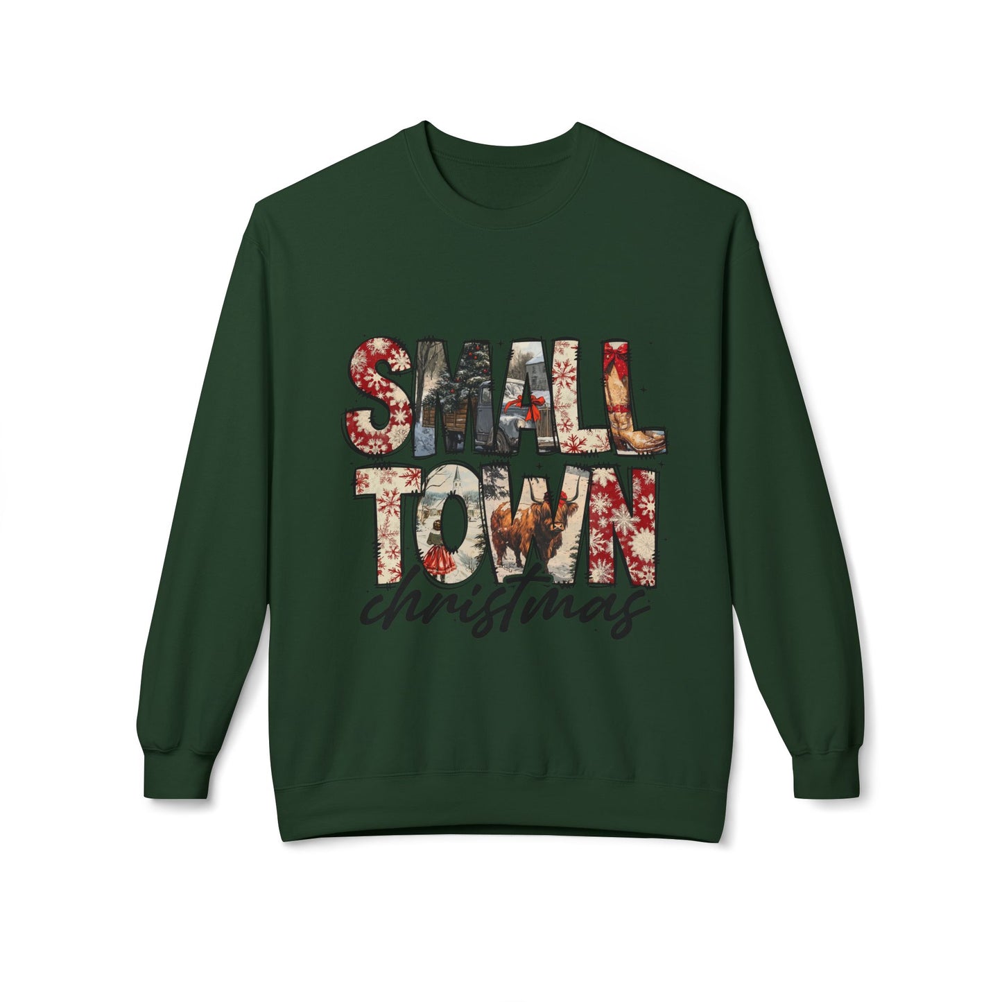 Christmas Sweatshirt - Small Town Holiday Vibes