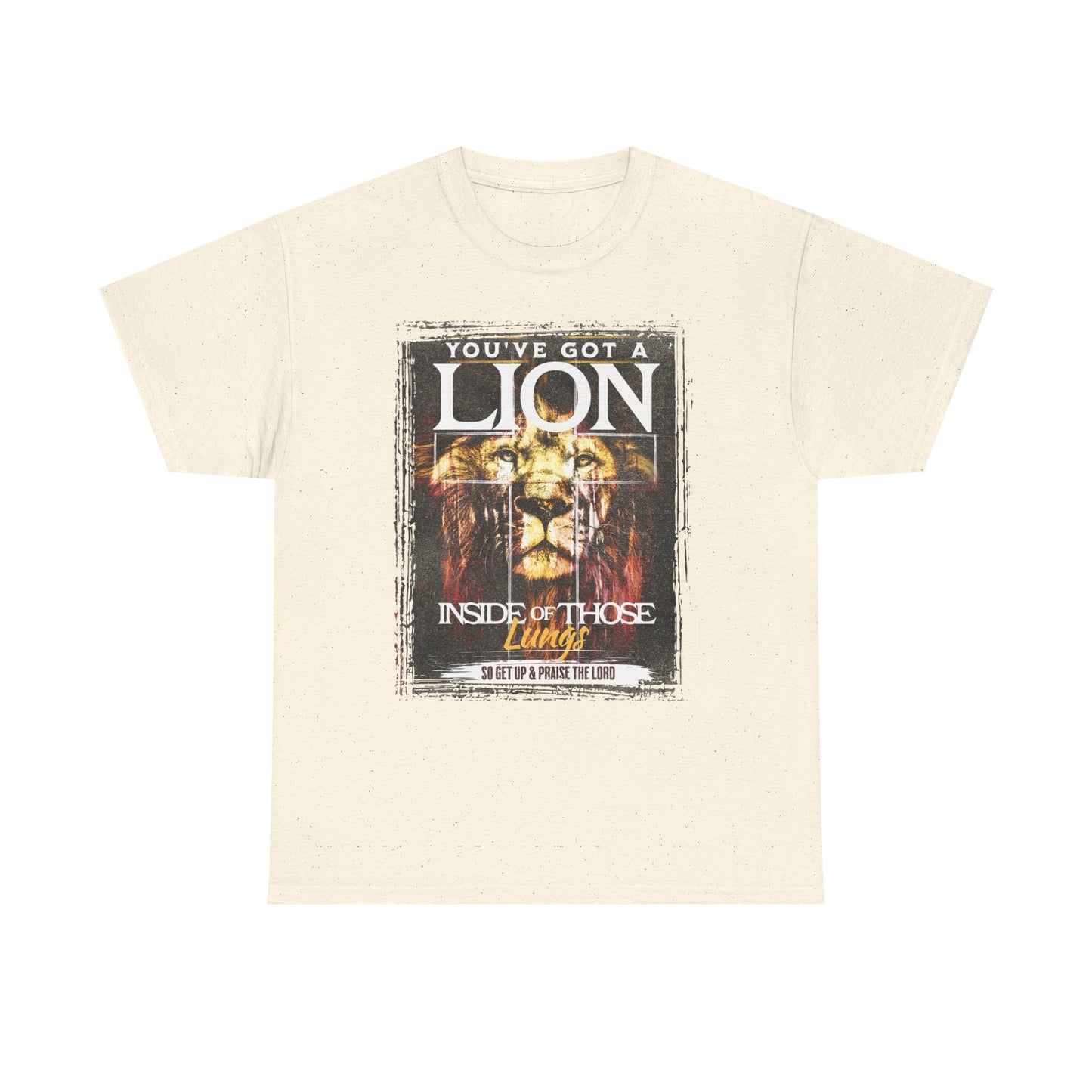Lion Inside Graphic Tee – “You’ve Got a Lion Inside Those Lungs” Inspirational Animal T‑Shirt