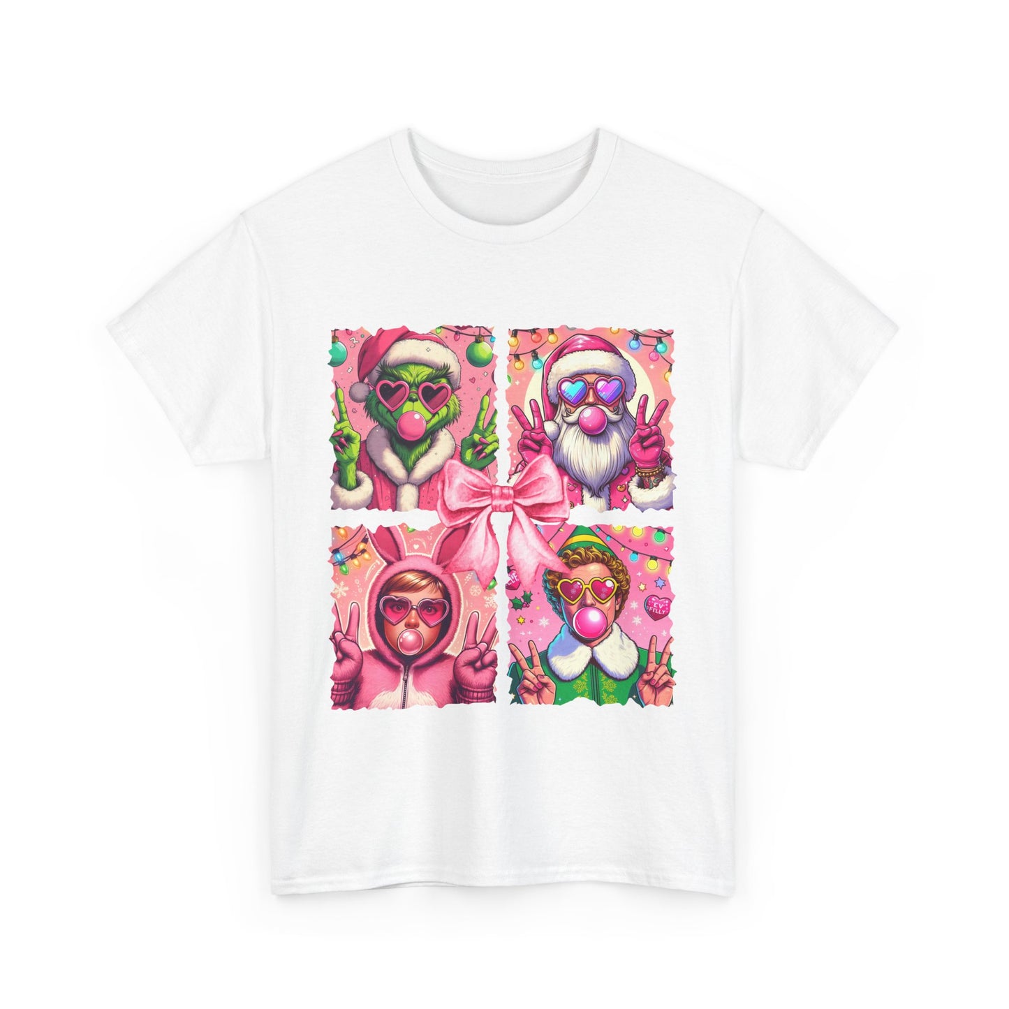 Christmas Pink Santa Grinch Unisex Tee