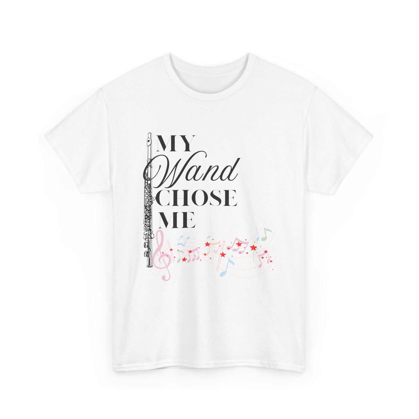 My Wand Chose Me Music Tee - Unisex Heavy Cotton Shirt for Music Lovers