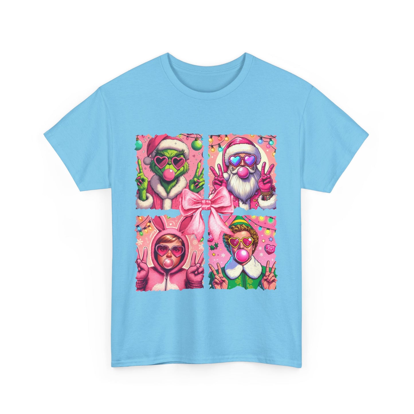 Christmas Pink Santa Grinch Unisex Tee