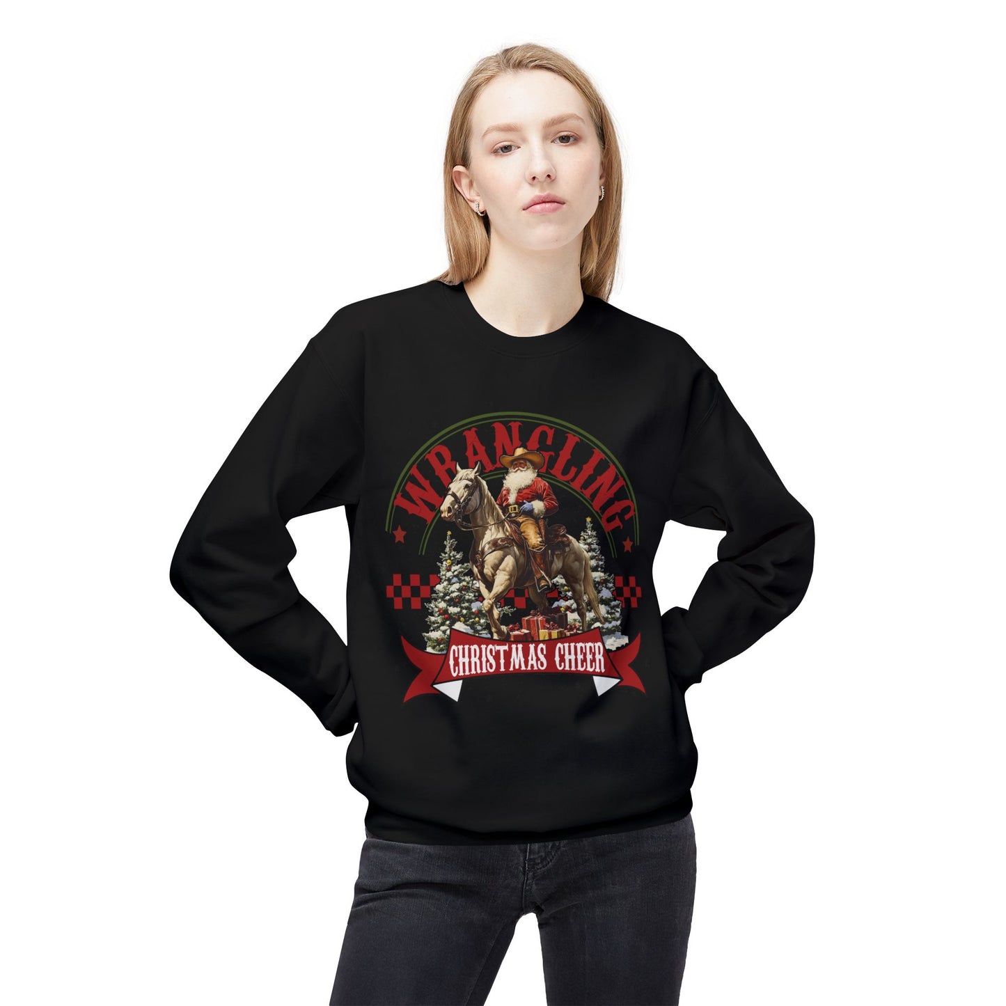 Christmas Santa Western Sweatshirt