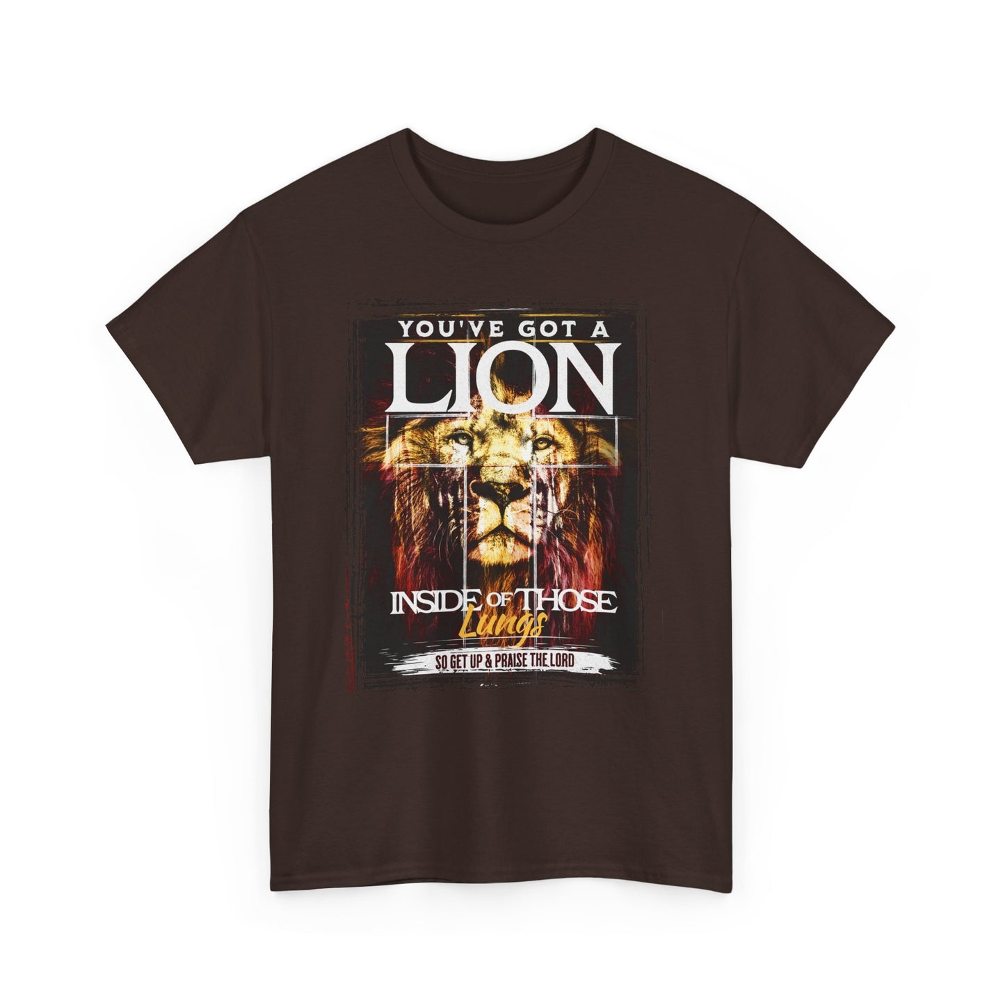 Lion Inside Graphic Tee – “You’ve Got a Lion Inside Those Lungs” Inspirational Animal T‑Shirt