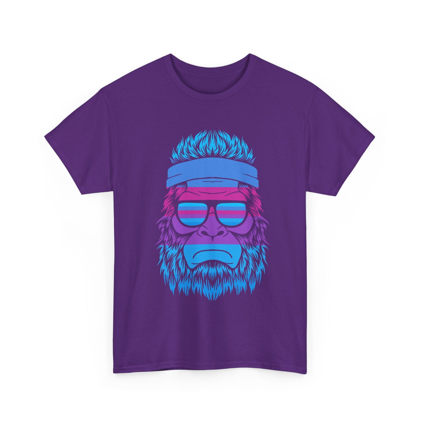 Chill Vibes big foot Tee - Unisex Heavy Cotton Shirt with Retro Design