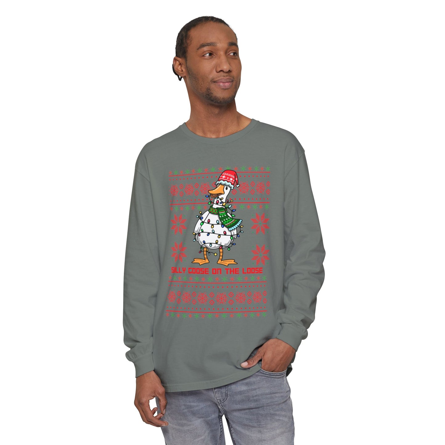 Christmas Silly Goose Long Sleeve T-Shirt