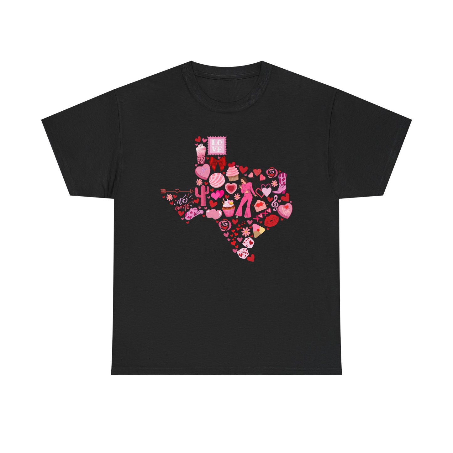 Texas Love Unisex Tee Shirt - Vintage Lone Star State Souvenir Gift