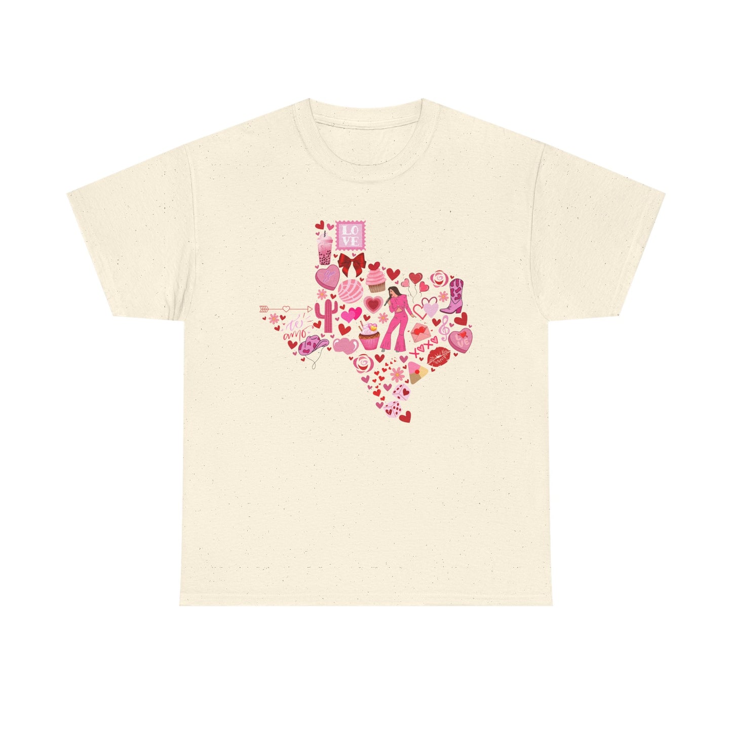 Texas Love Unisex Tee Shirt - Vintage Lone Star State Souvenir Gift