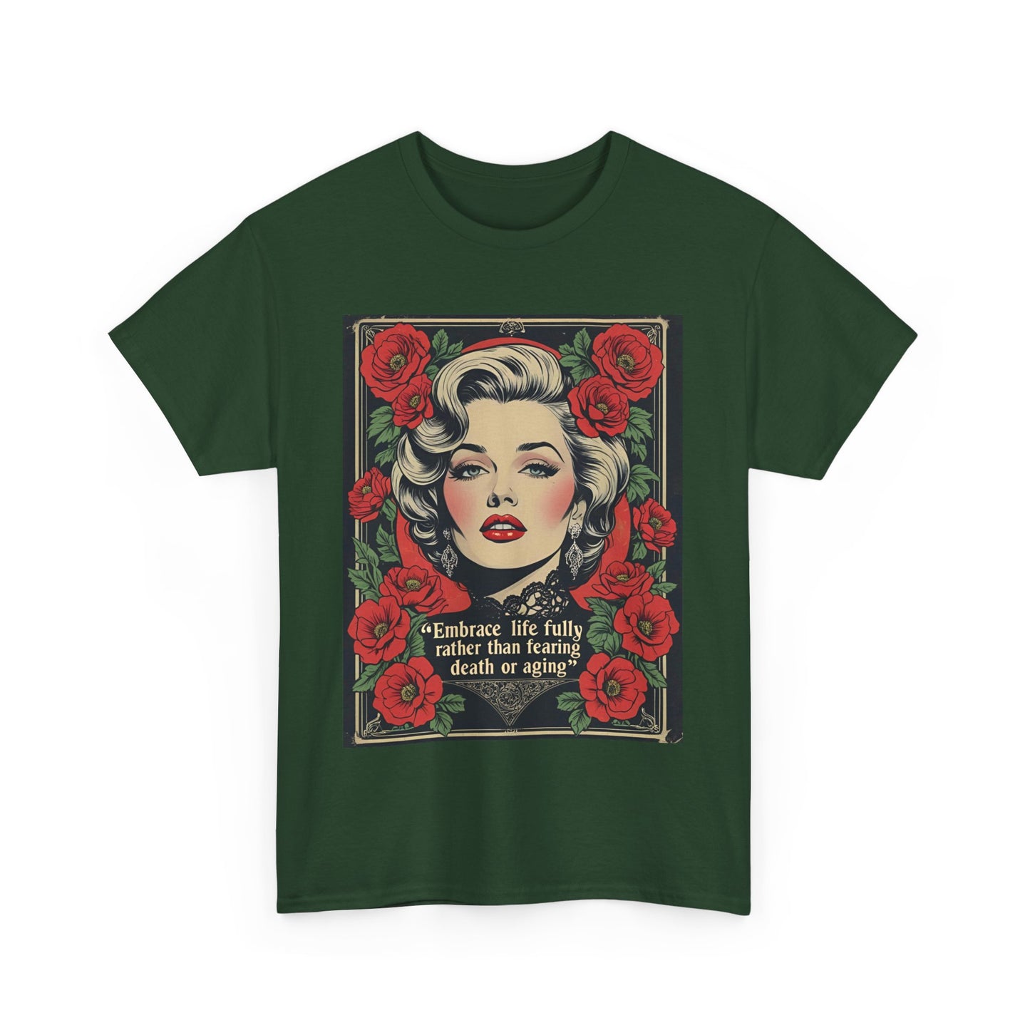 T-Shirt Day of the Dead Monroe Quote Roses